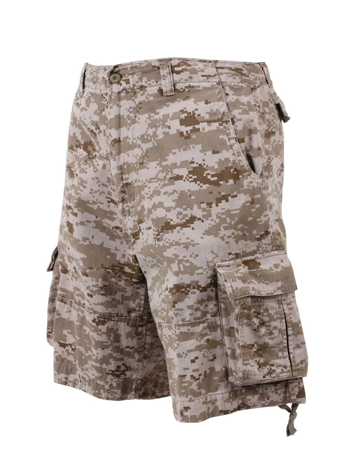 Rothco Vintage Infantry Cargo Shorts Digital desert