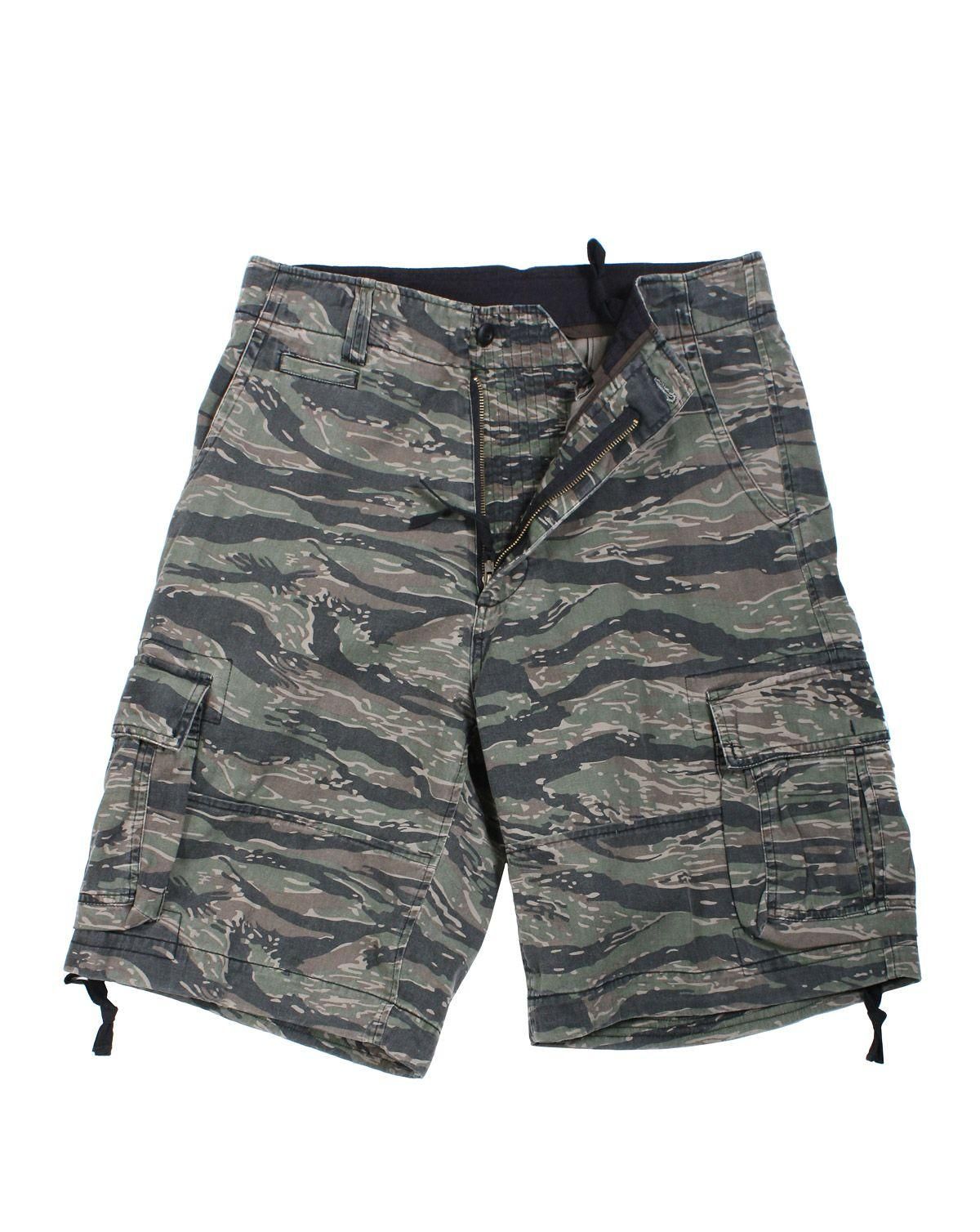 Rothco Vintage Infantry Cargo Shorts Tiger stripe