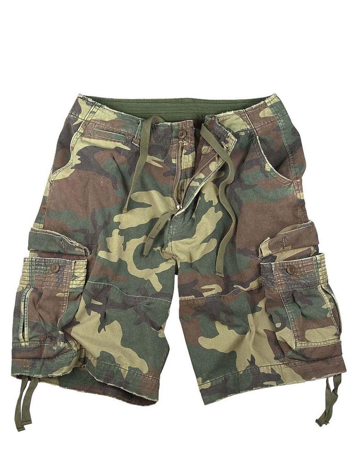 Rothco Vintage Infantry Cargo Shorts Woodland