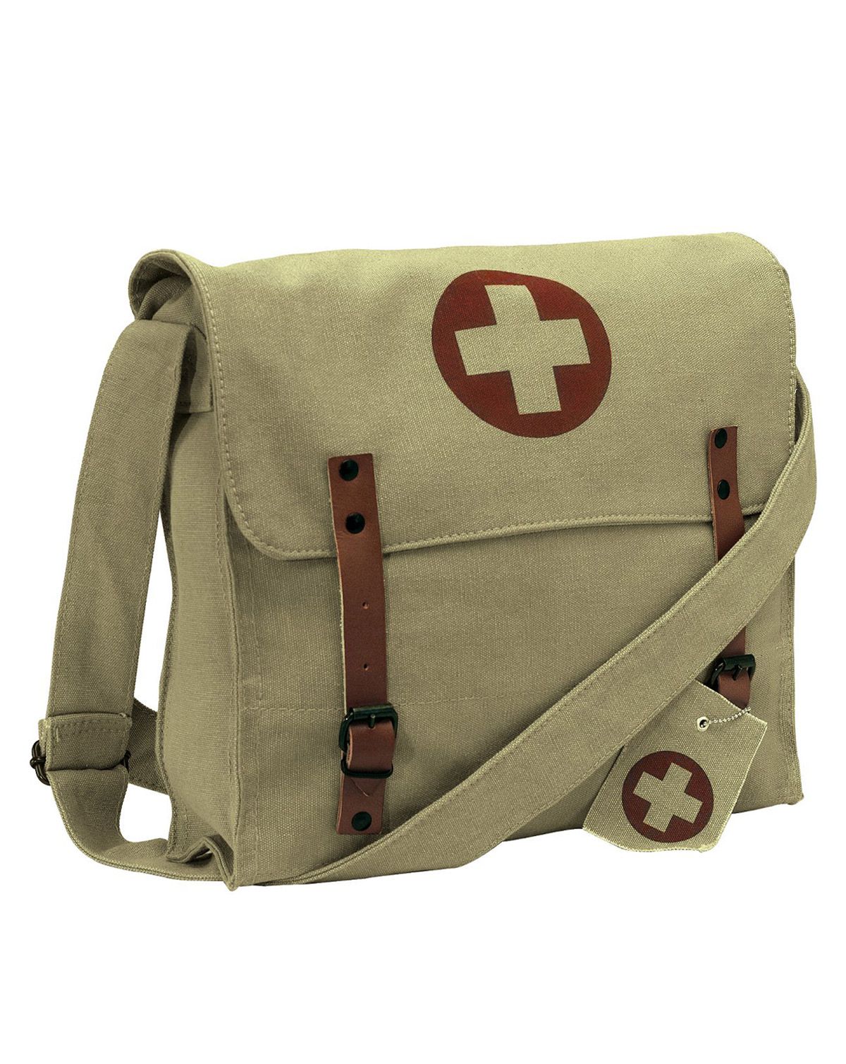 Rothco Vintage Medic Taske 7L Khaki with cross