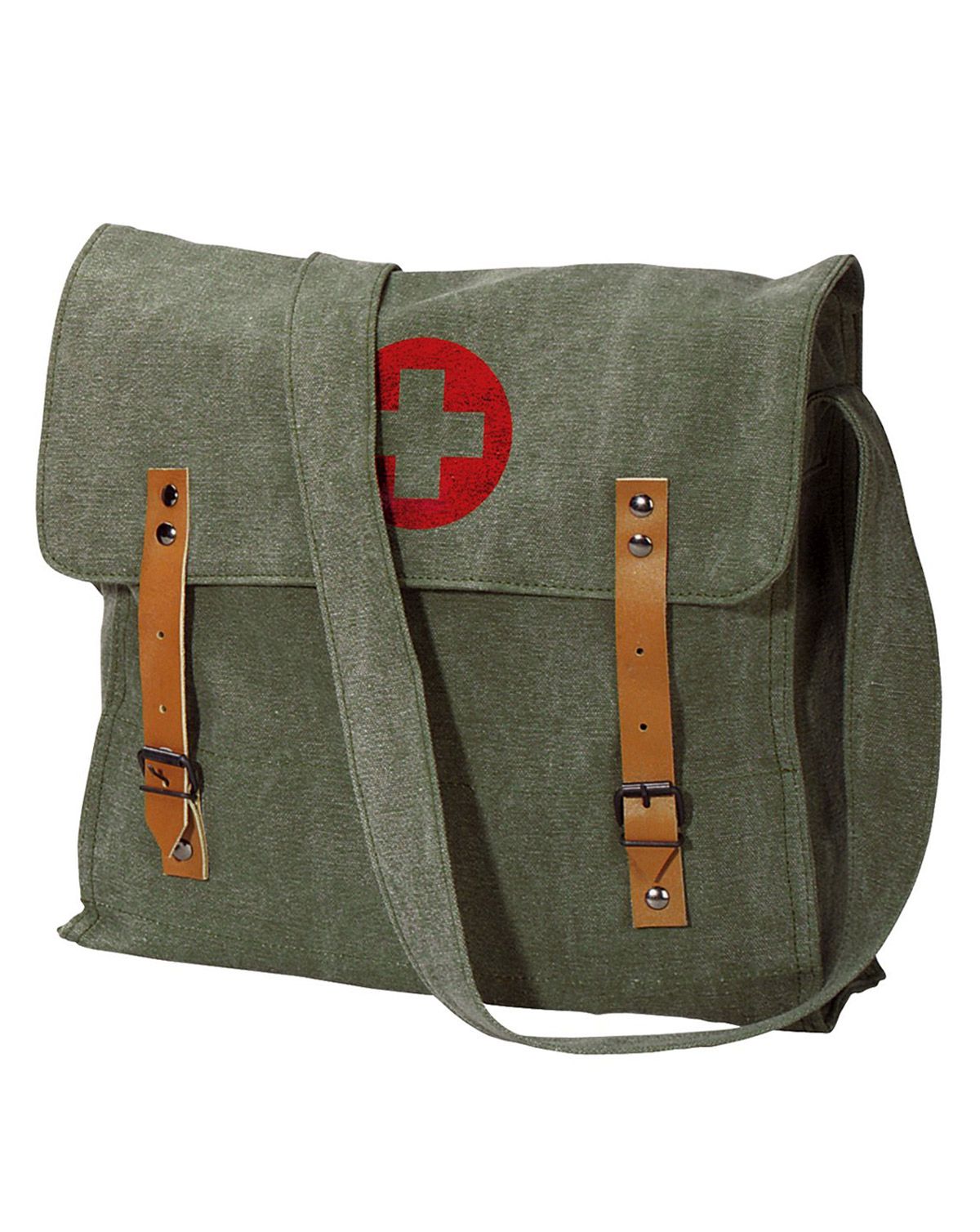 Rothco Vintage Medic Taske 7L Oliven with cross