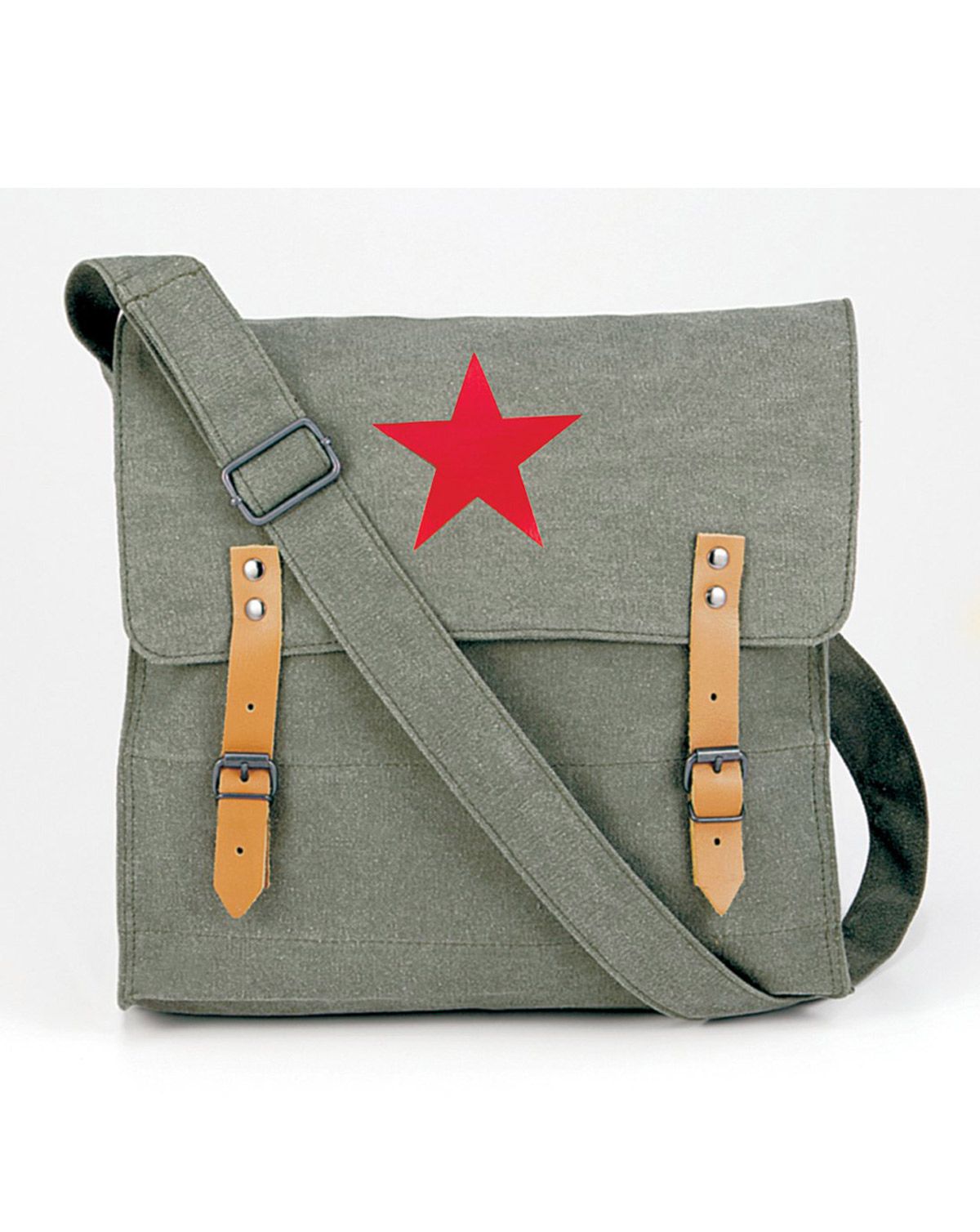 Rothco Vintage Medic Taske 7L Oliven with Rød star