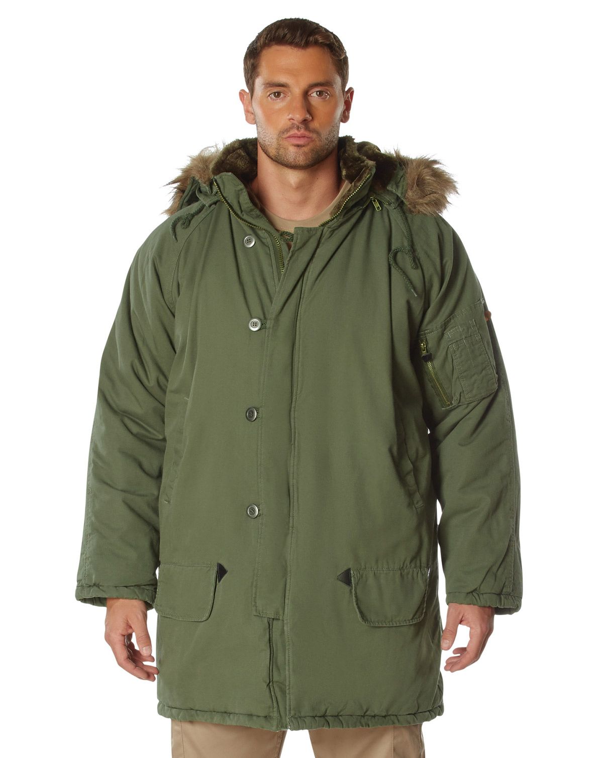 Rothco Vintage N-3B Parka Jakke Oliven