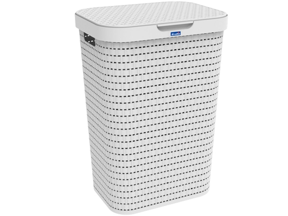 Rotho Laundry Hamper 55 L Country