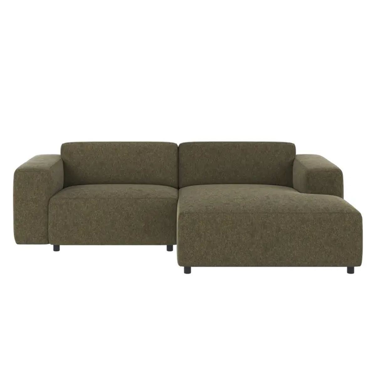 ROWICO Willard 3 pers. modul sofa, m. højre chaiselong - grøn stof