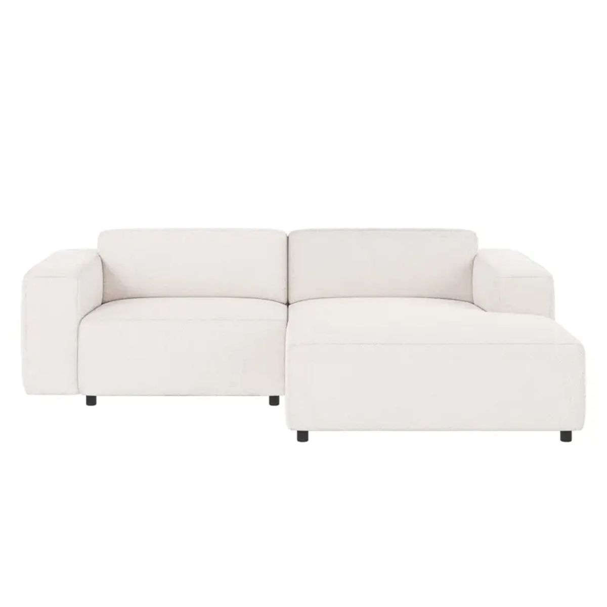 ROWICO Willard 3 pers. modul sofa, m. højre chaiselong - hvid stof