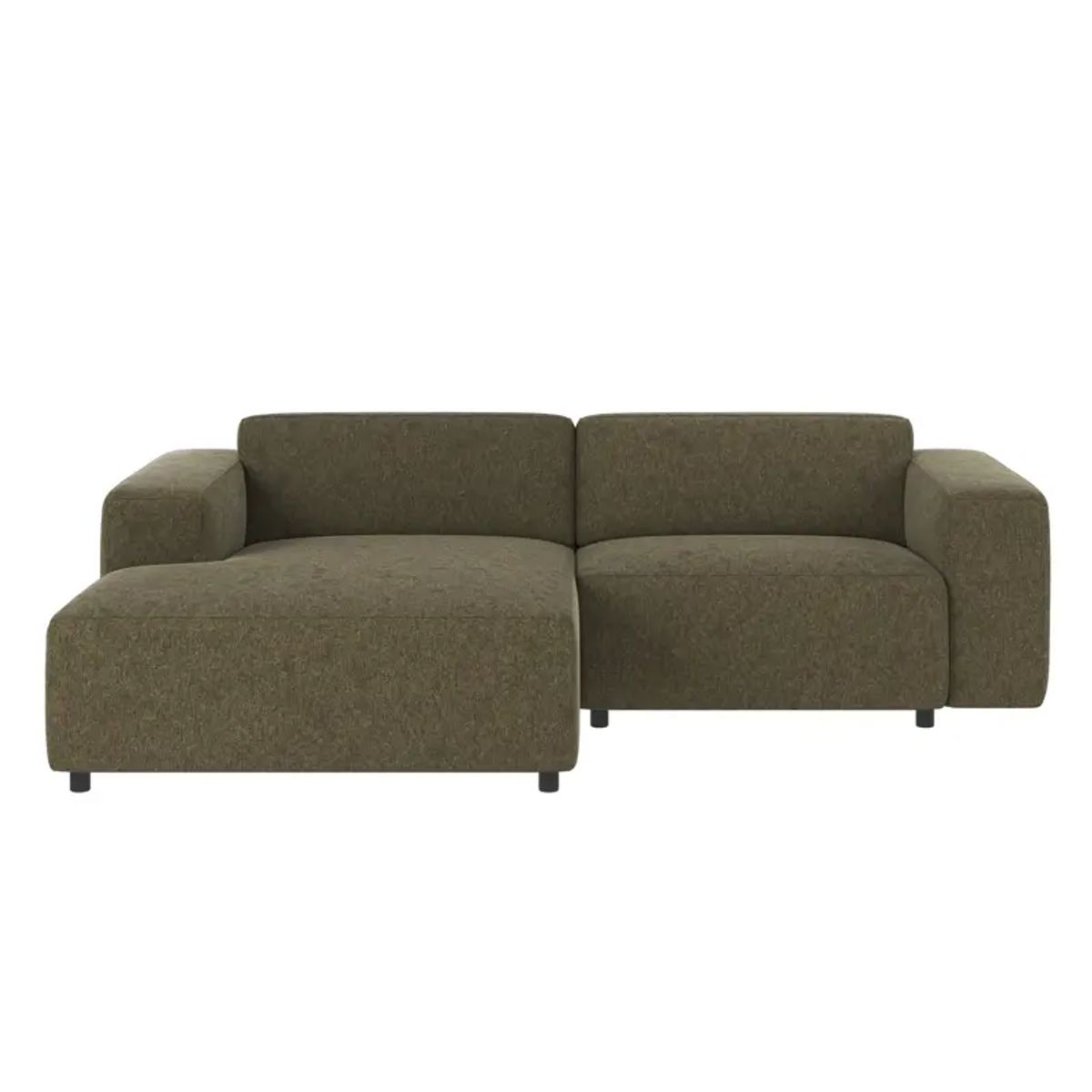 ROWICO Willard 3 pers. modul sofa, m. venstre chaiselong - grøn stof