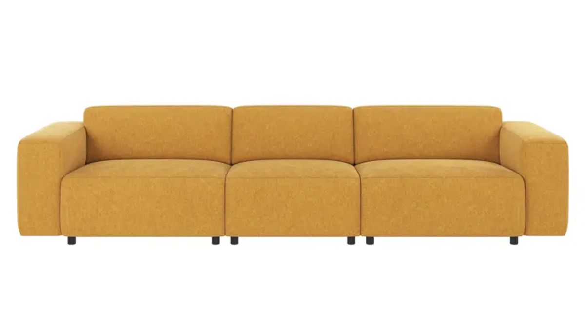 ROWICO Willard 4 pers. modul sofa - gul stof