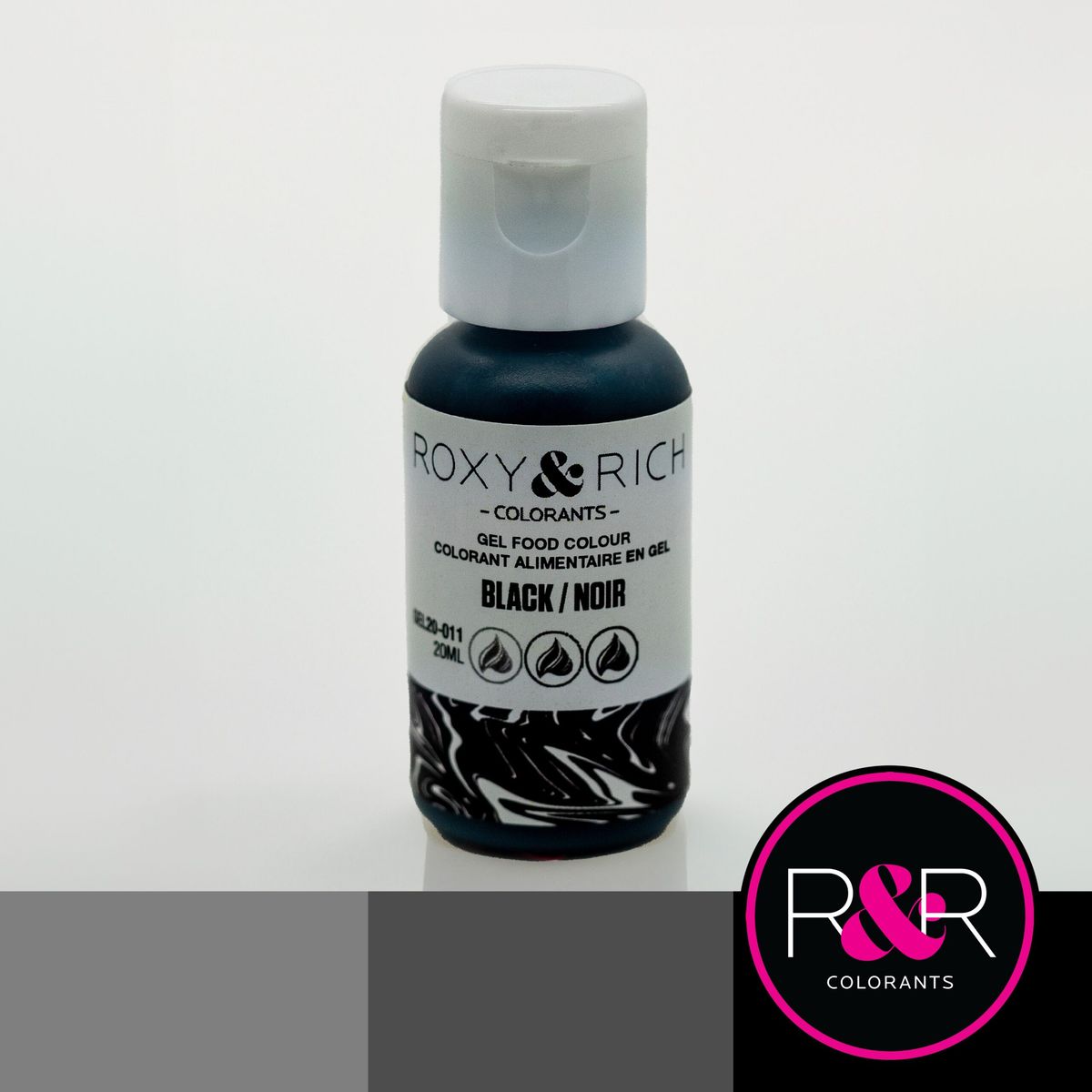 Roxy & Rich - Black, Gelfarve 20ml