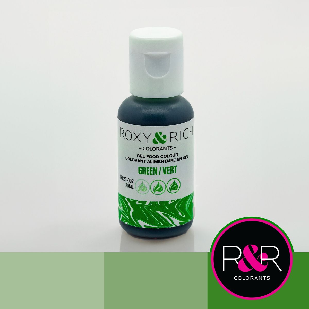 Roxy & Rich - Green, Gelfarve 20ml