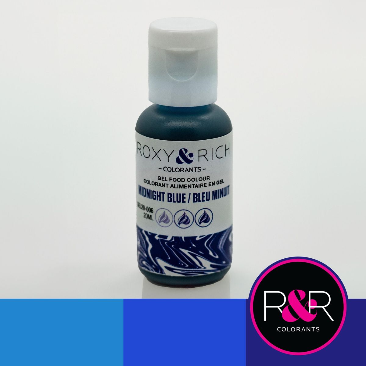 Roxy & Rich - Midnight Blue, Gelfarve 20ml