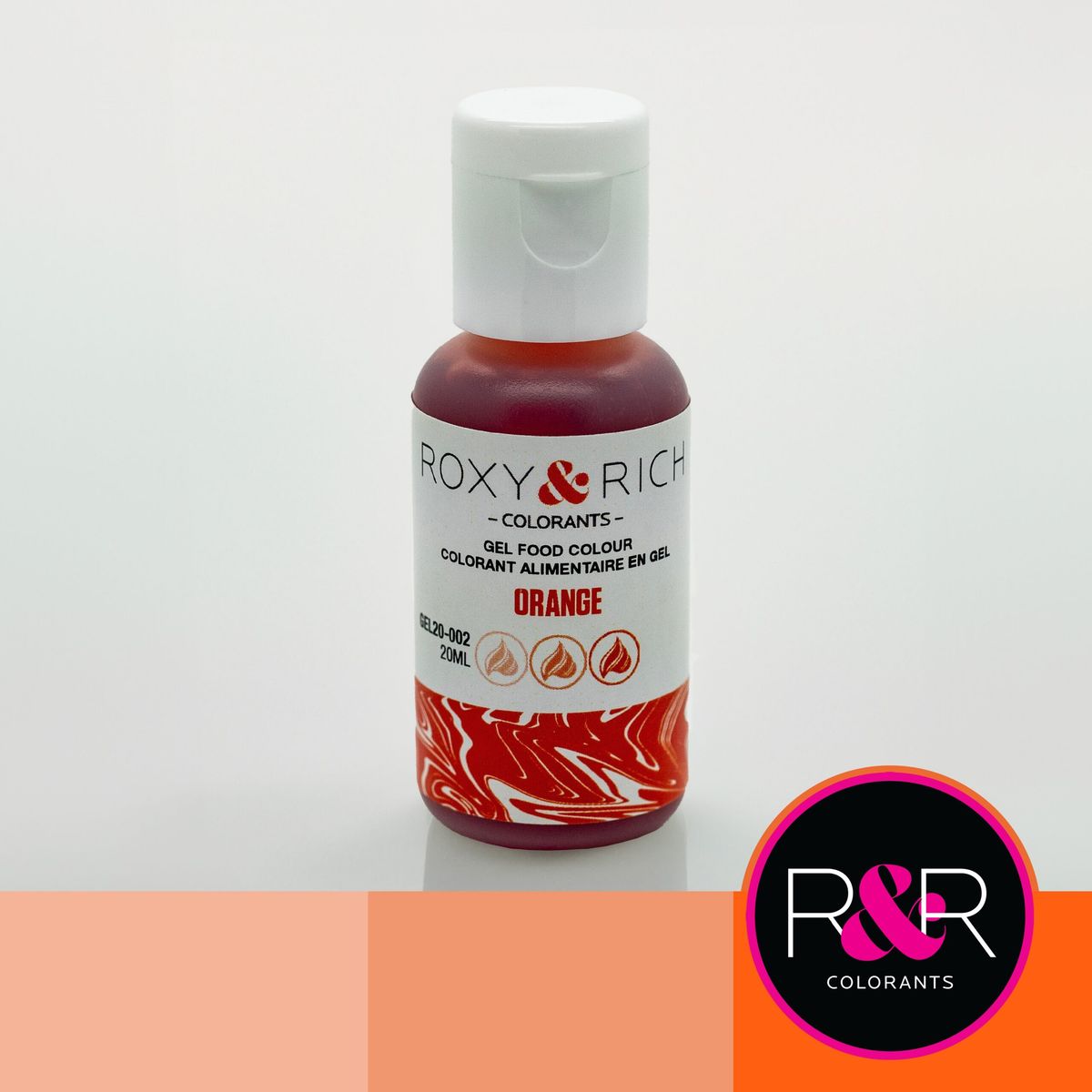 Roxy & Rich - Orange, Gelfarve 20ml