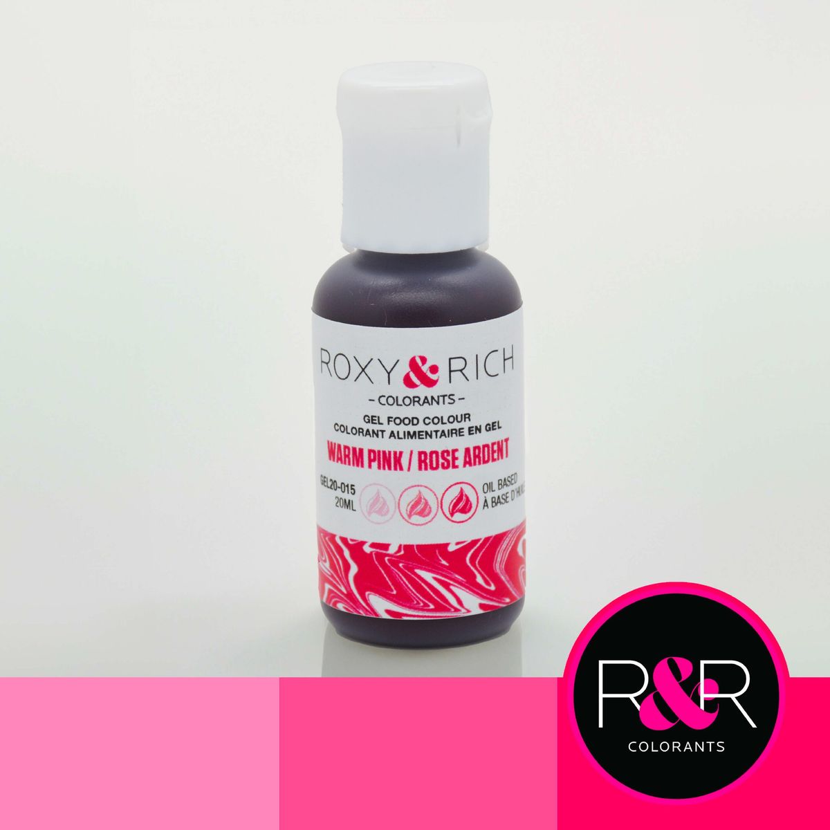 Roxy & Rich - Pink, Gelfarve 20ml