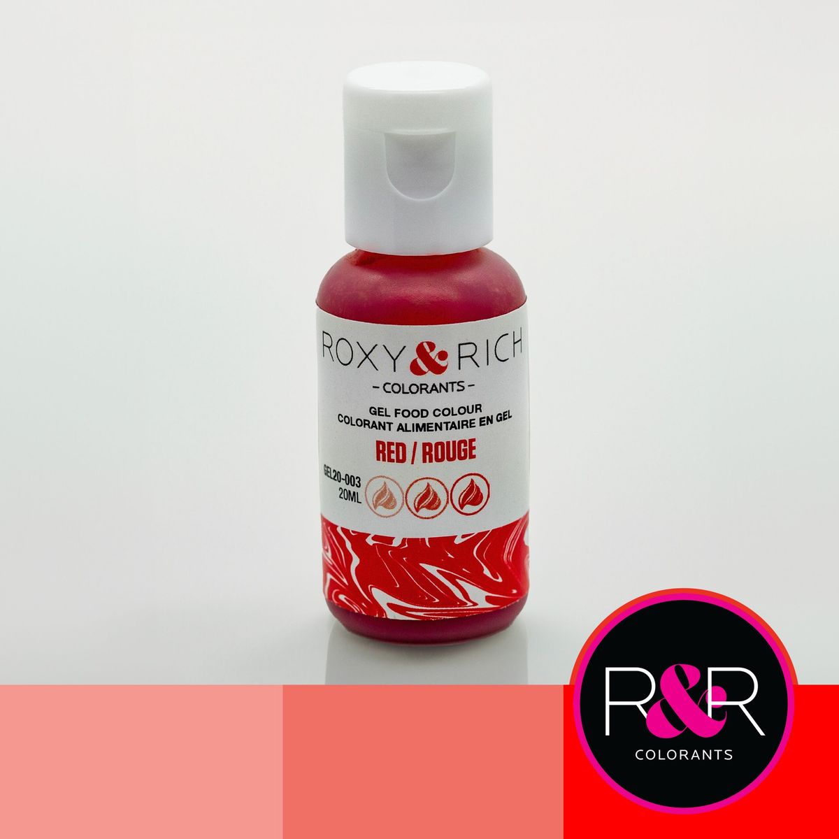 Roxy & Rich - Red, Gelfarve 20ml