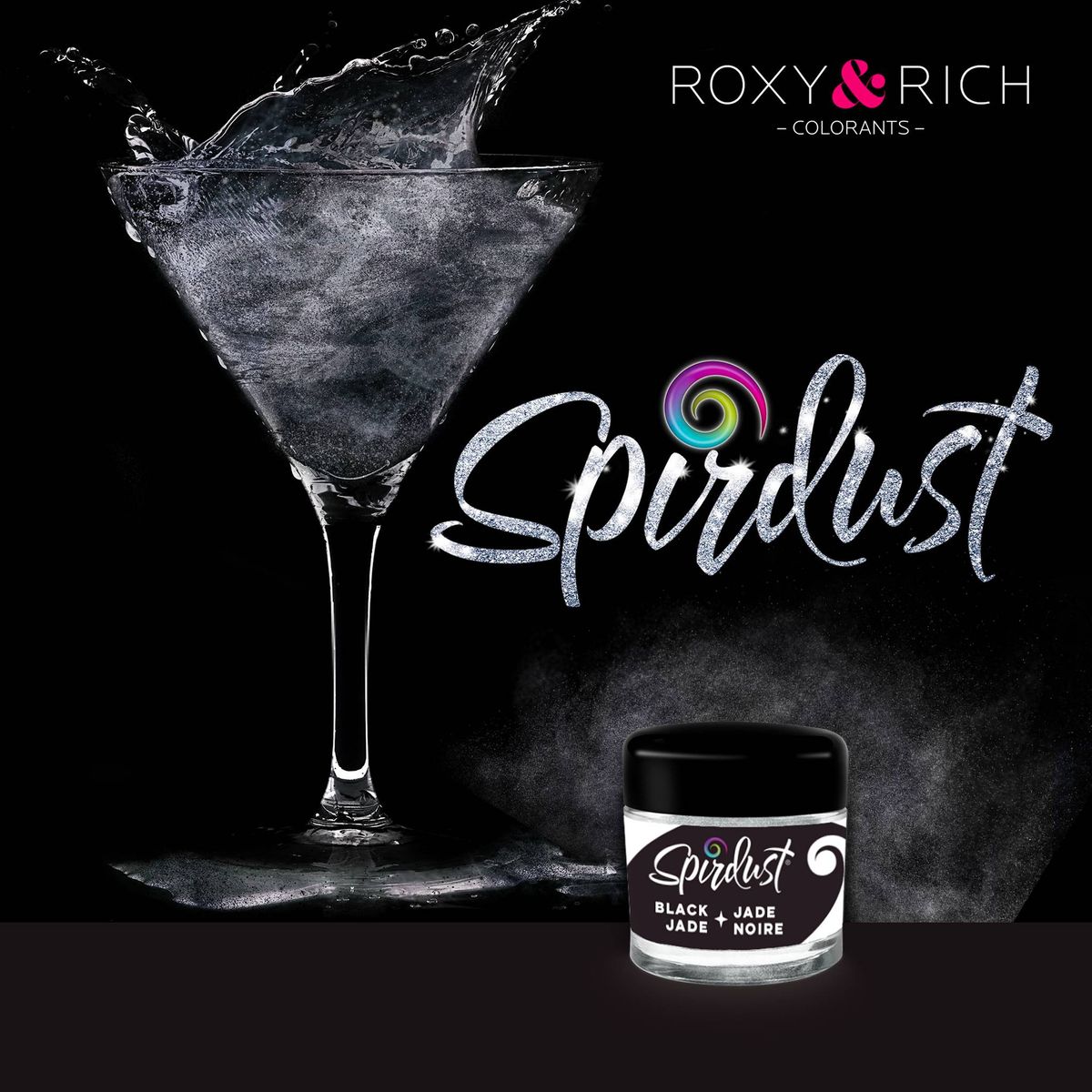 Roxy & Rich - Spirdust Black Jade, 1,5g