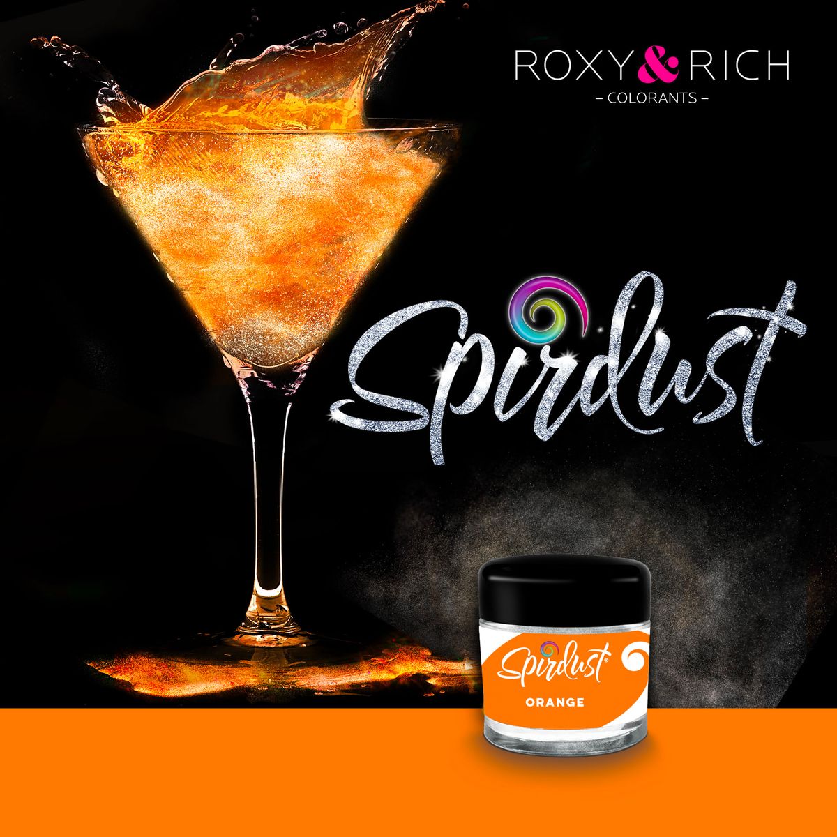 Roxy & Rich - Spirdust Orange, 1,5g