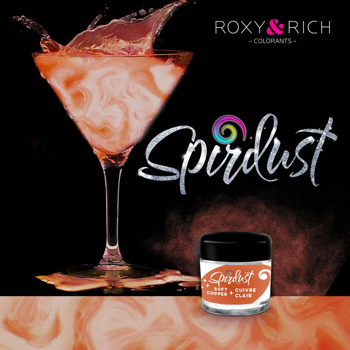 Roxy & Rich - Spirdust Soft Copper, 1,5g