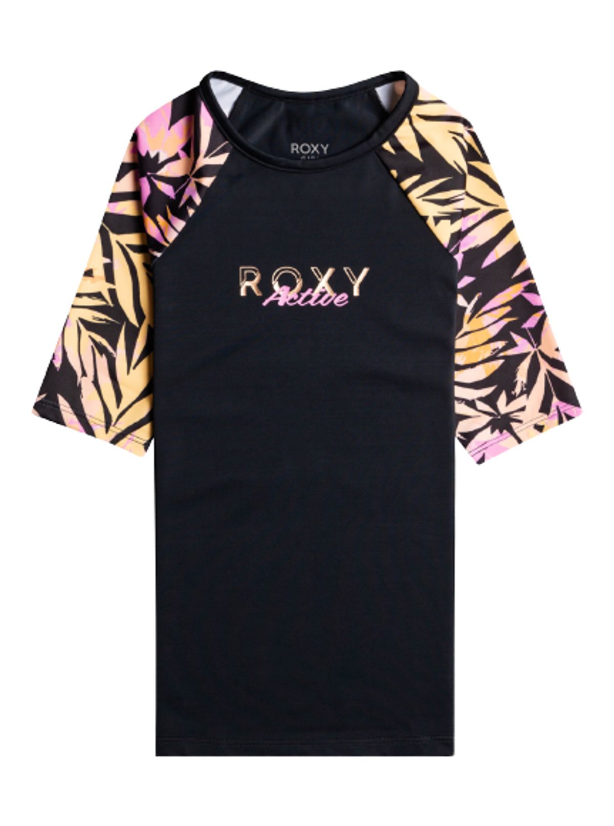 Roxy UV soltrøje active joy anthracite zebra jungle