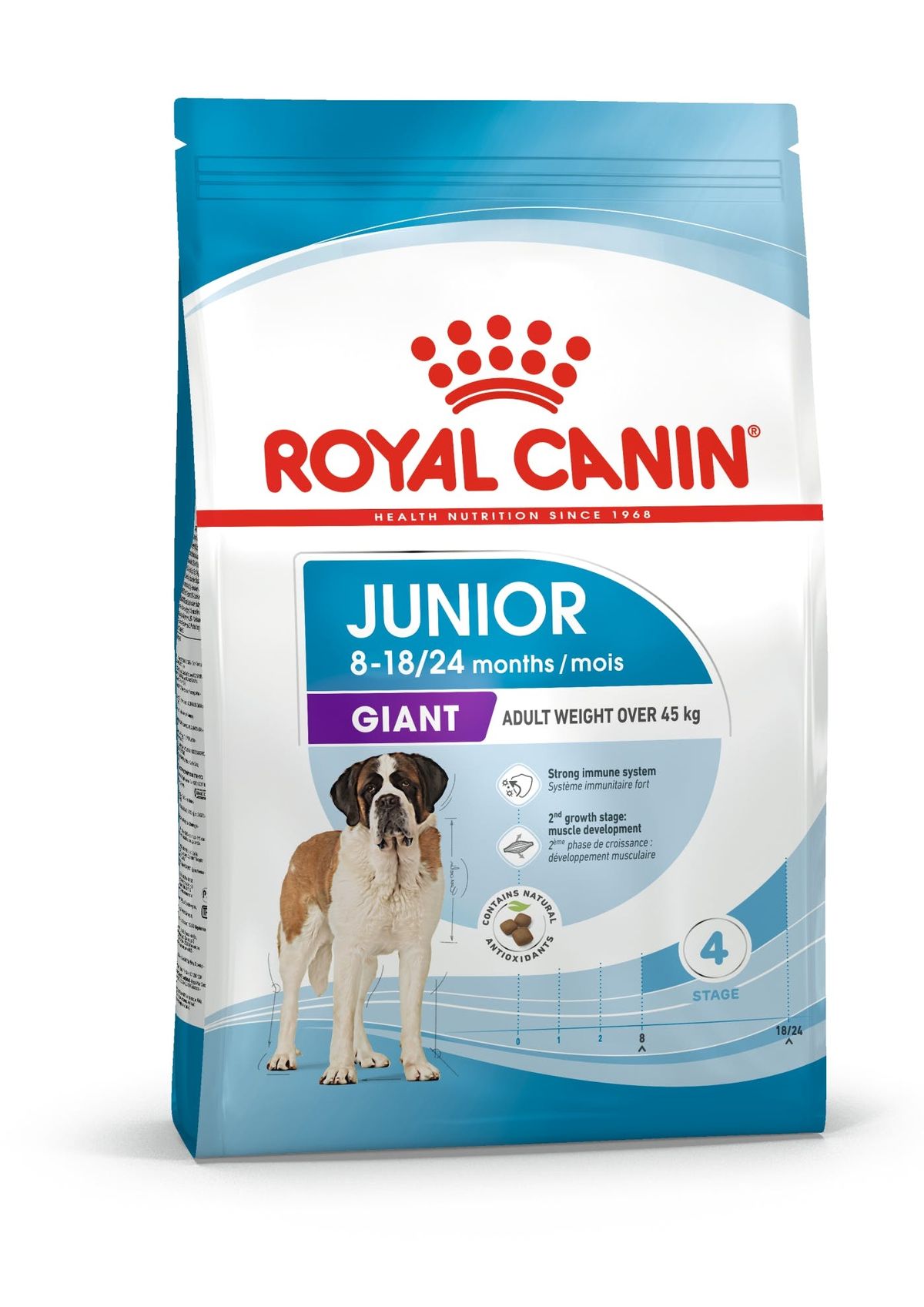 Royal Canin Giant Junior. Hunde fra 8 til 18/24 måneder. Voksenvægt over 45 kg. (15kg)