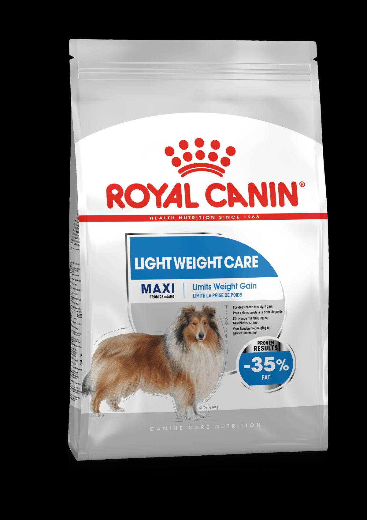 Royal Canin Maxi LIGHT Weightcare. Hunde med særlige behov over 15 måneder. 26-44kg. (12kg)