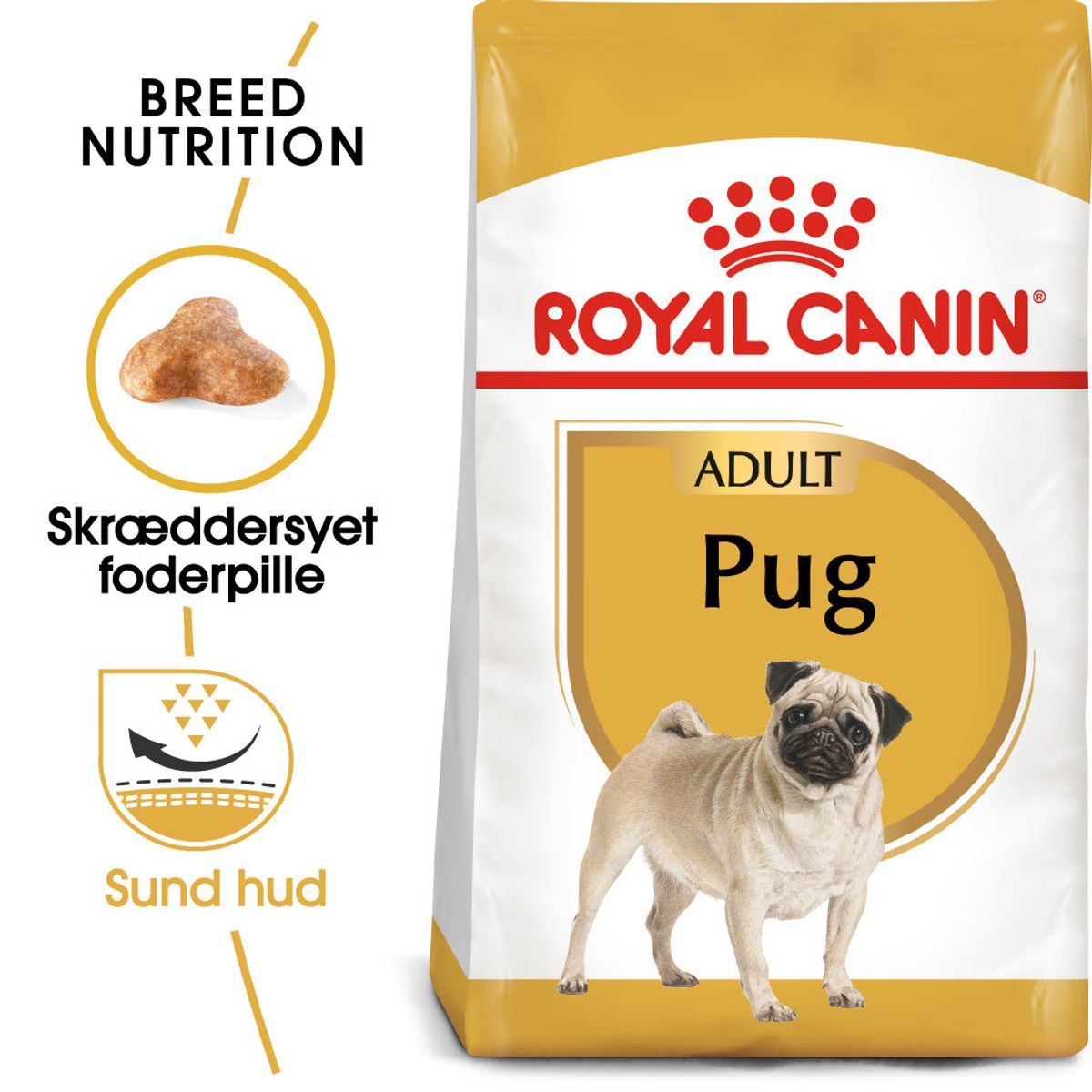 Royal canin Royal Canin Mops Adult 1,5kg, udviklet specielt til MopsHundefoder