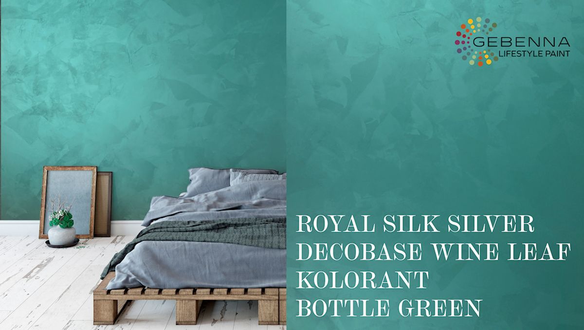 Royal Silk Silverbase + Decobase Wine Leaf + Kolorant Bottle Green