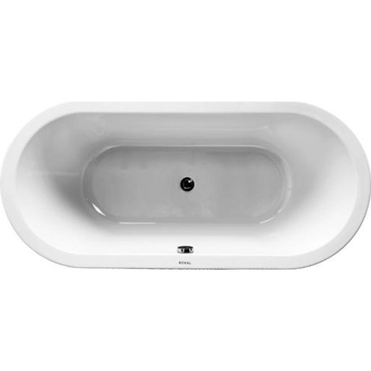 Royal Viva Oval badekar, 175x80 cm, hvid