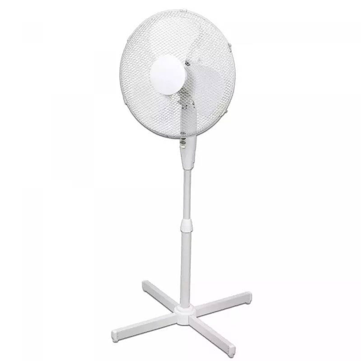 Royalty Line - Gulv ventilator ø40 cm - 3 hastigheder og justerbar højde - Hvid