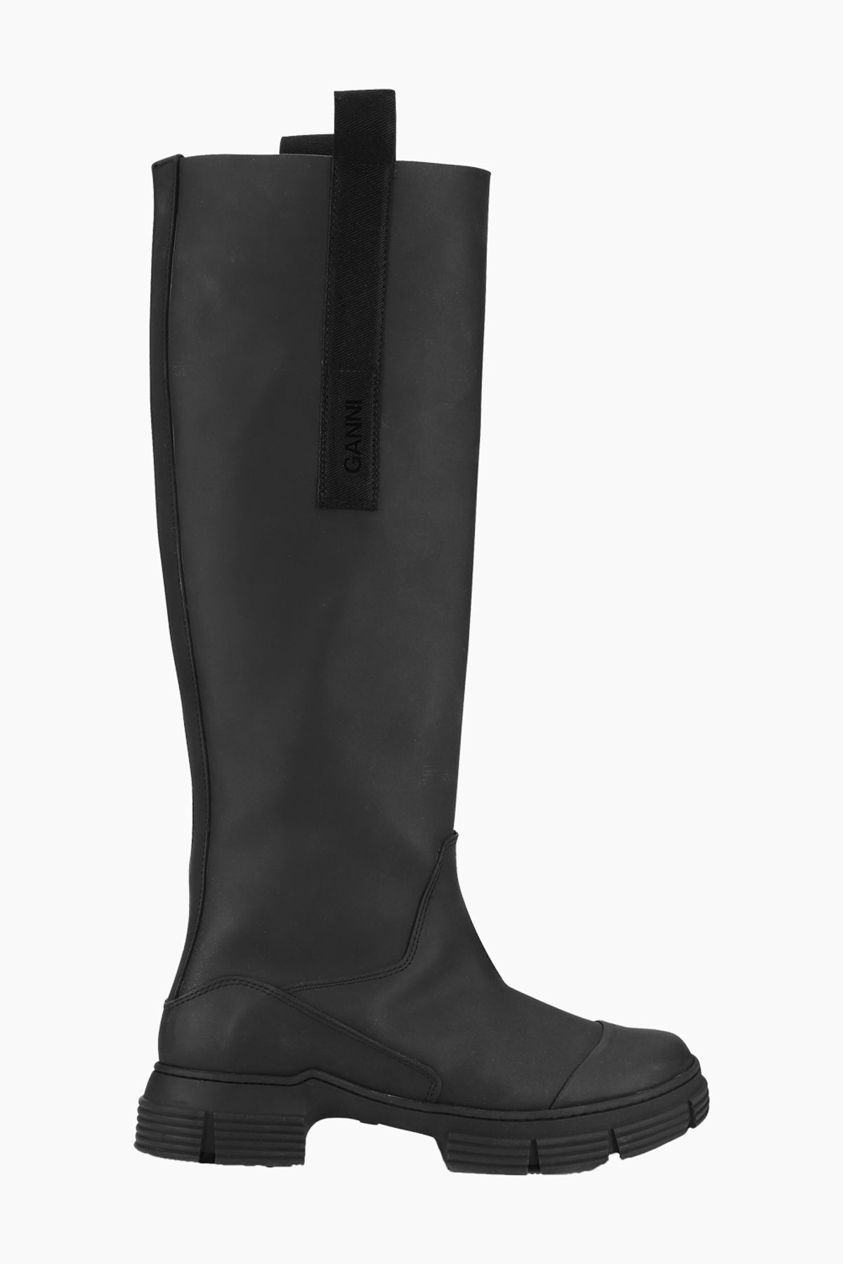 Rubber Country Boot - Black - GANNI - Sort 38