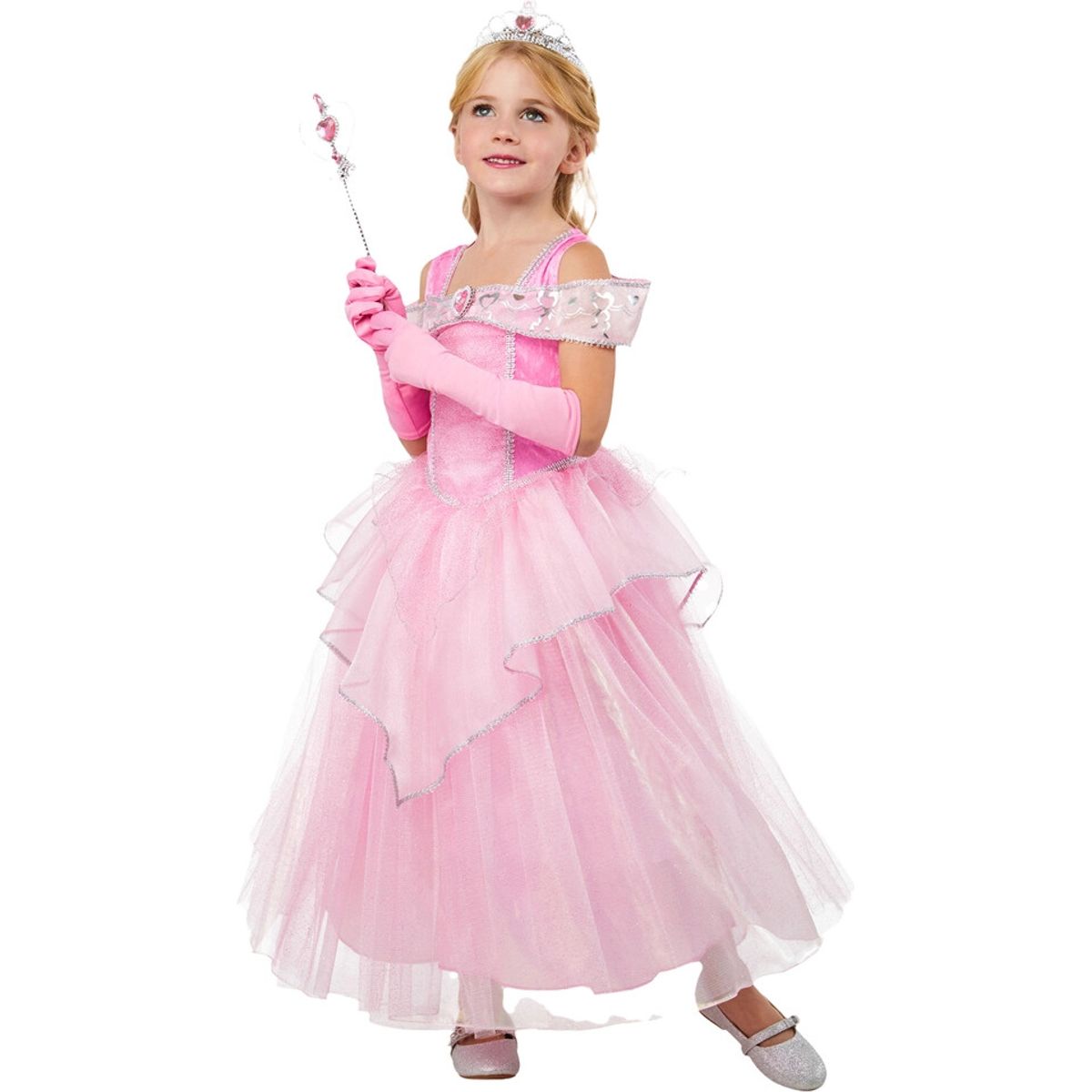 Rubies - Deluxe Pink Princess Dress (110-116 Cm)