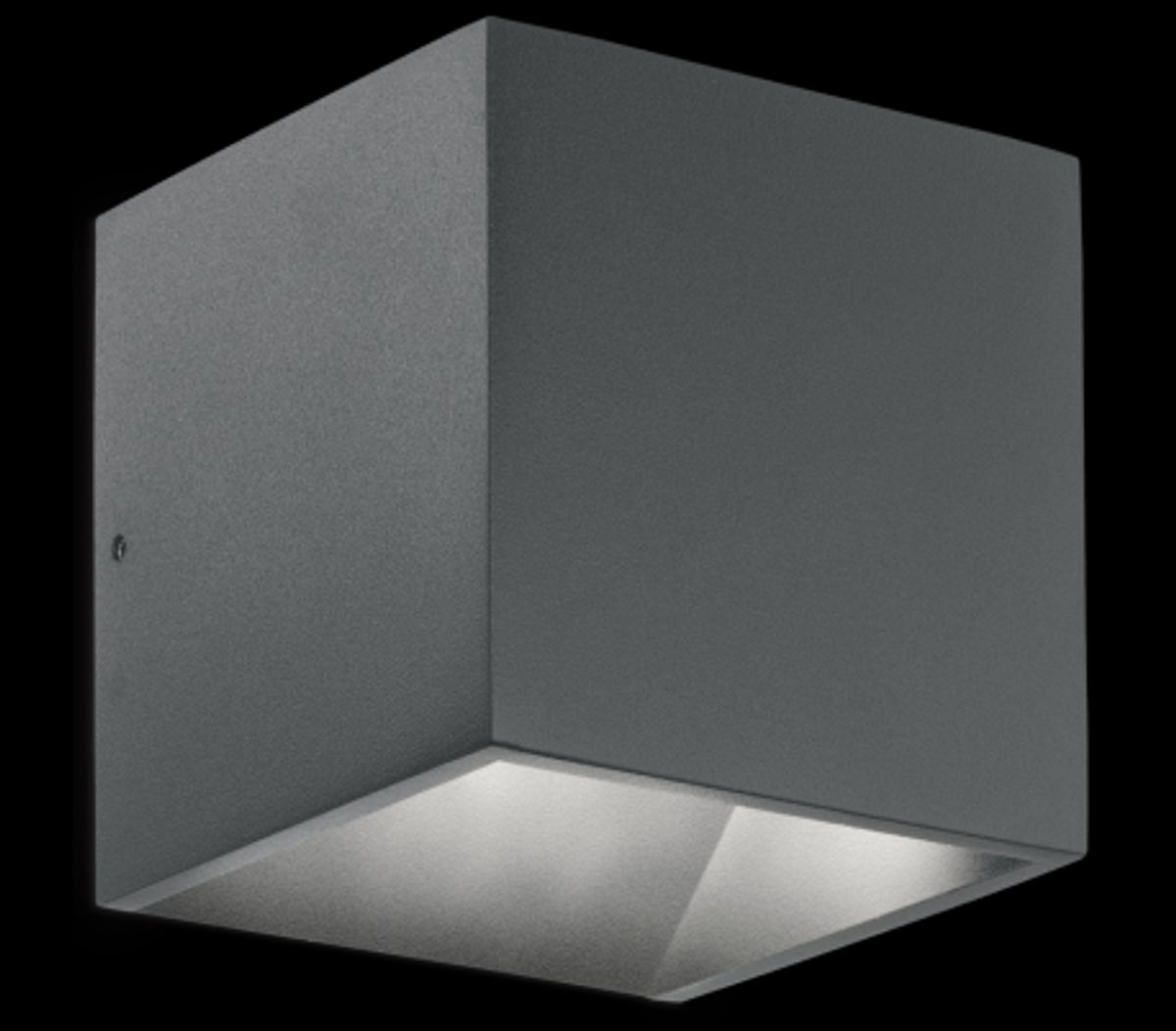 RUBIK Dobbelt Væglampe i aluminium H10 cm 6W LED - Antracit