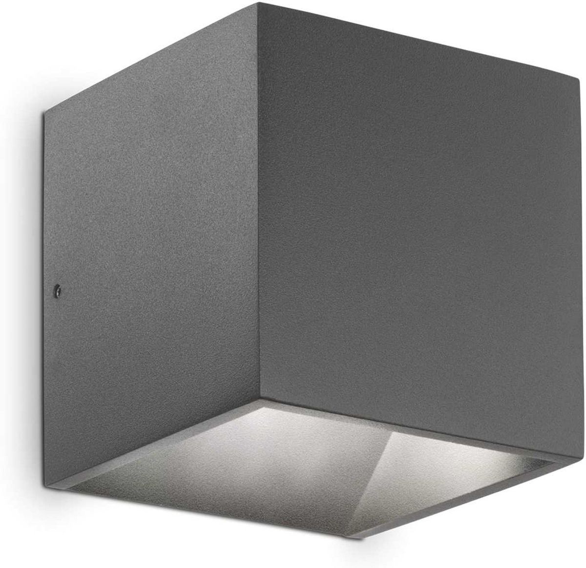 Rubik, Udendørs væglampe, LED 9W, LED, antracit/3000 kelvin, aluminium, metal, L100xH100xB100mm