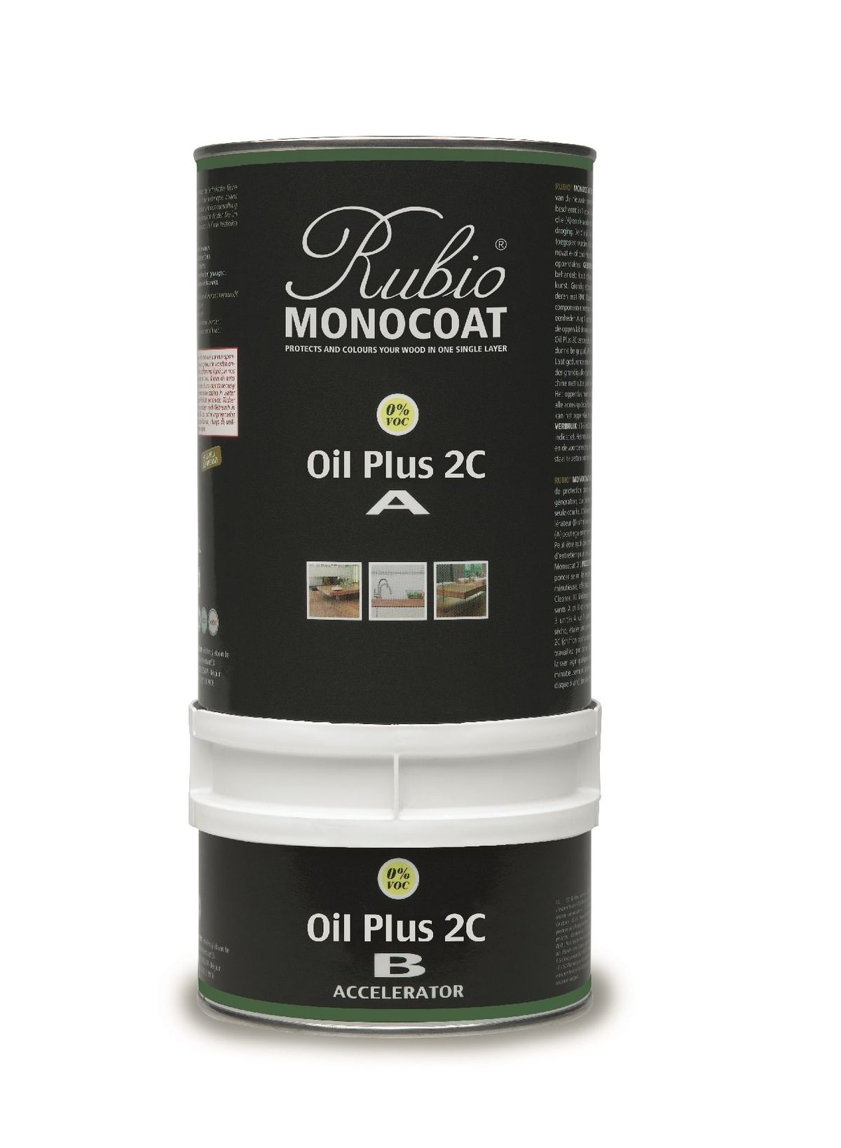 Rubio Monocoat olie Plus 2C Frost Green 275 ml inkl. accelerator 75 ml.