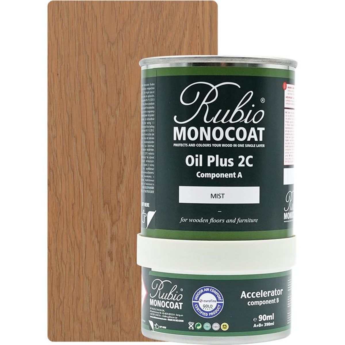 Rubio Monocoat olie Plus 2C Mist 390 ml inkl. accelerator 90 ml.