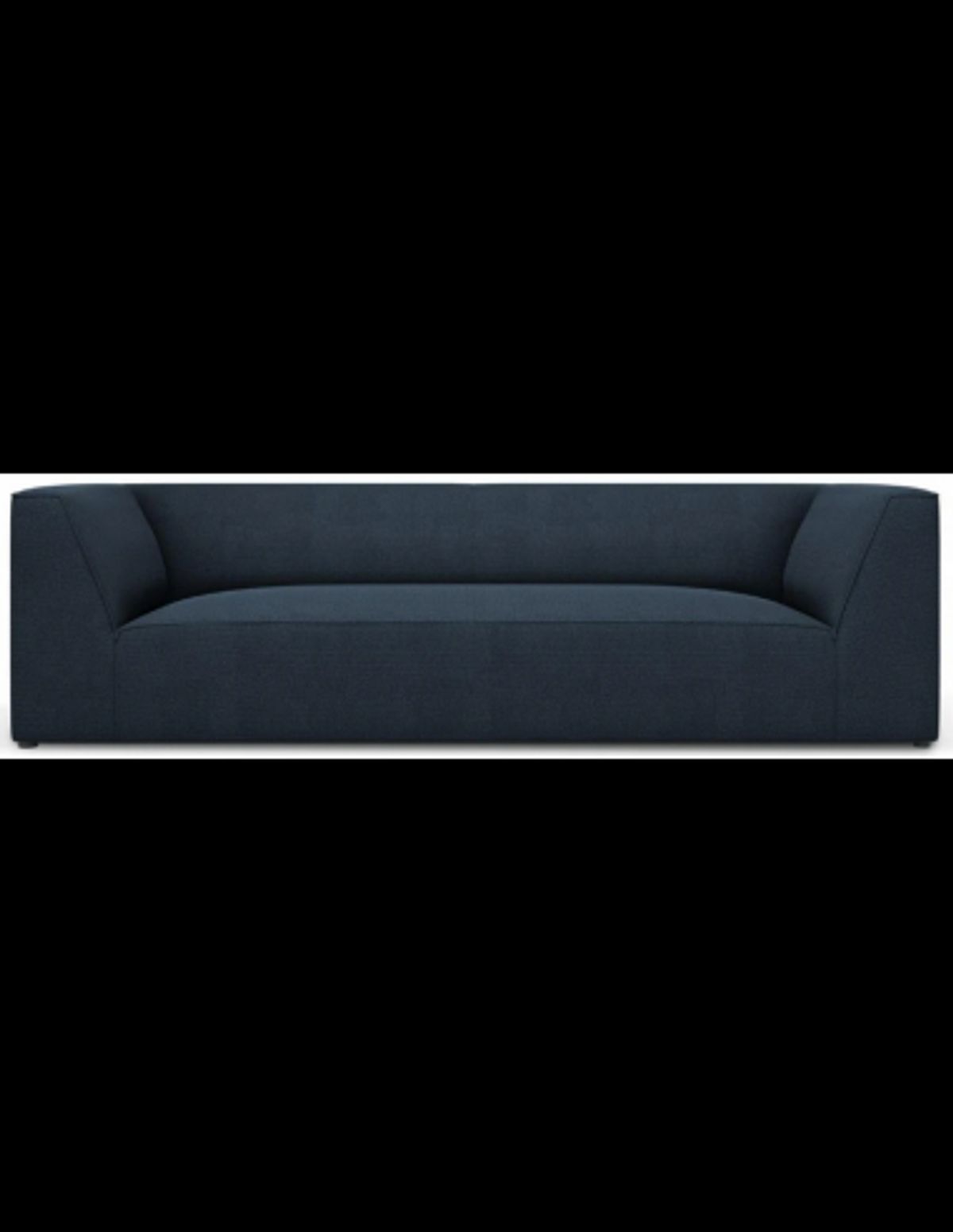 Ruby 3-personers sofa i polyester B232 x D92 cm - Sort/Navy