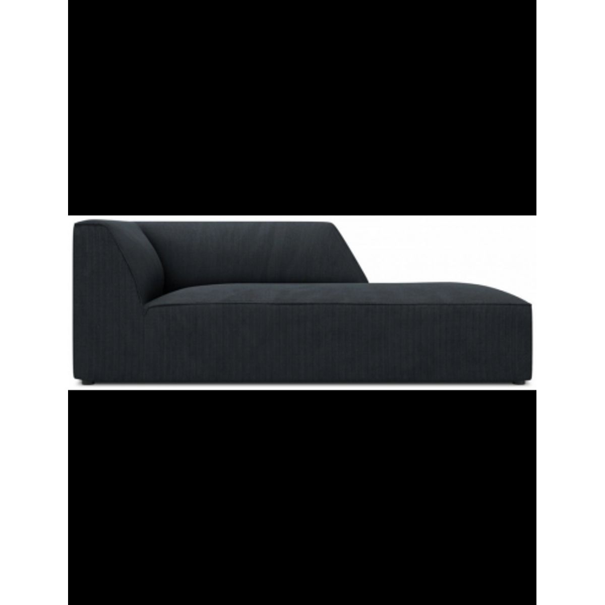 Ruby højrevendt daybed i corduroy B181 cm - Sort