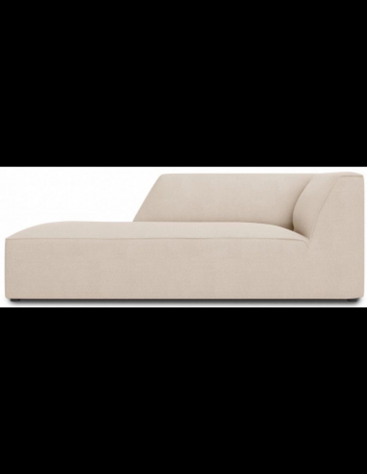 Ruby venstrevendt daybed i polyester B181 cm - Beige