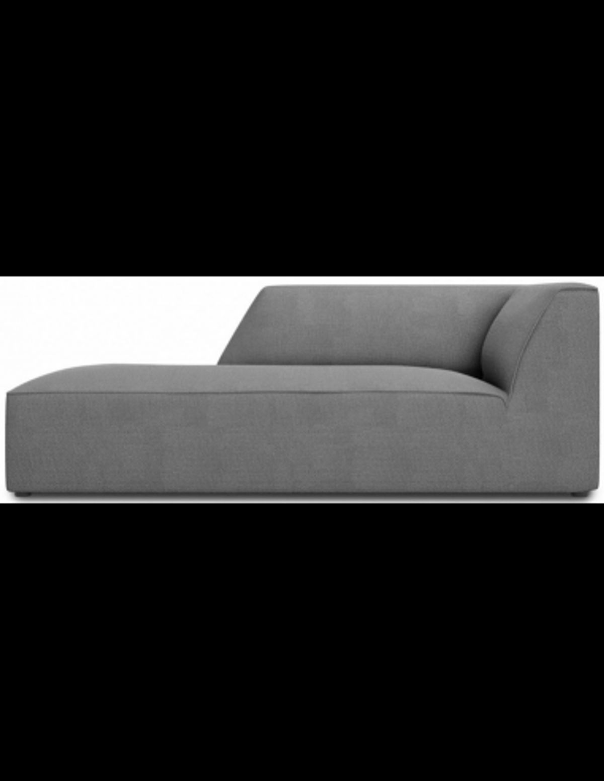 Ruby venstrevendt daybed i polyester B181 cm - Grå