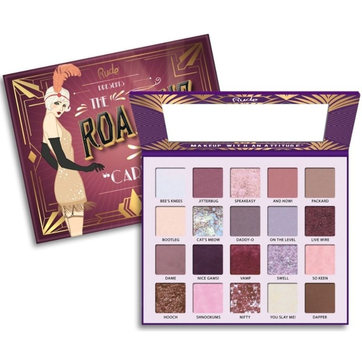 Rude Cosmetics 20 Eyeshadow Palette - The Roaring 20s