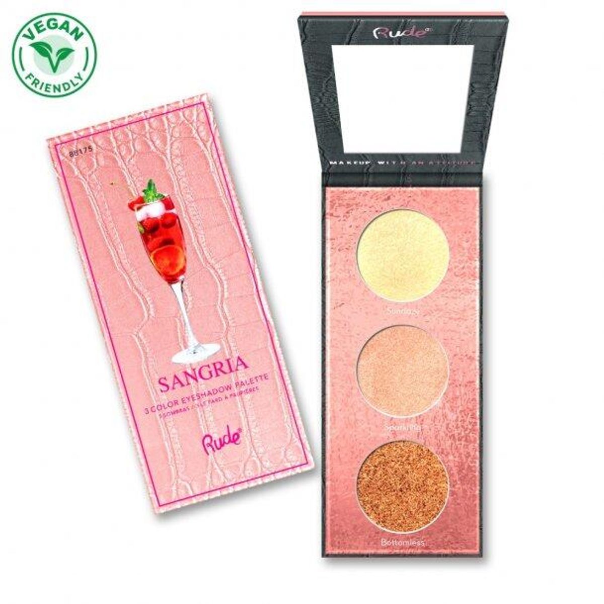 RUDE Cosmetics Cocktail Party - Highlight/Eyeshadow Palette - Sangria