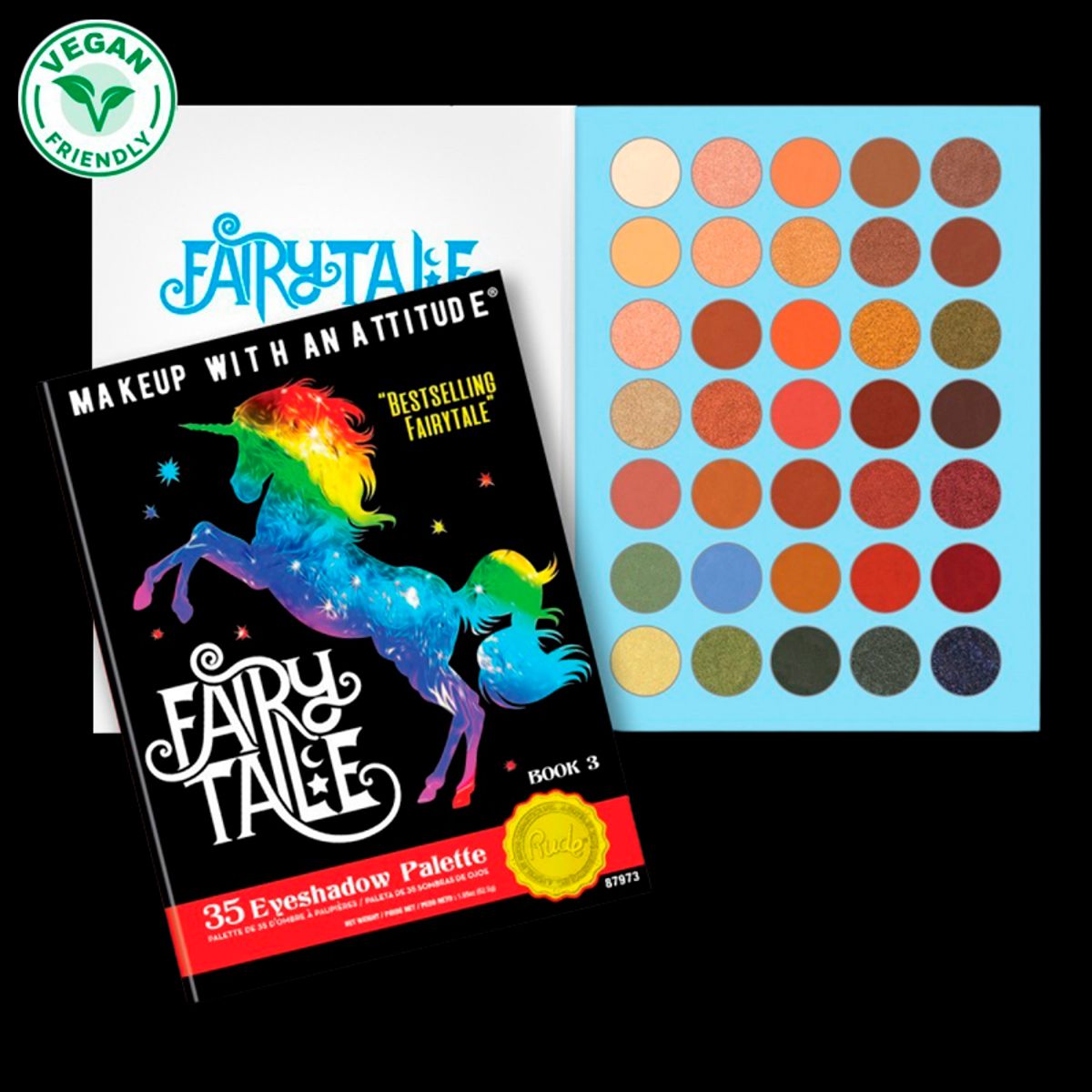 RUDE Cosmetics Fairy Tale 35 Eyeshadow Palette (1 stk)