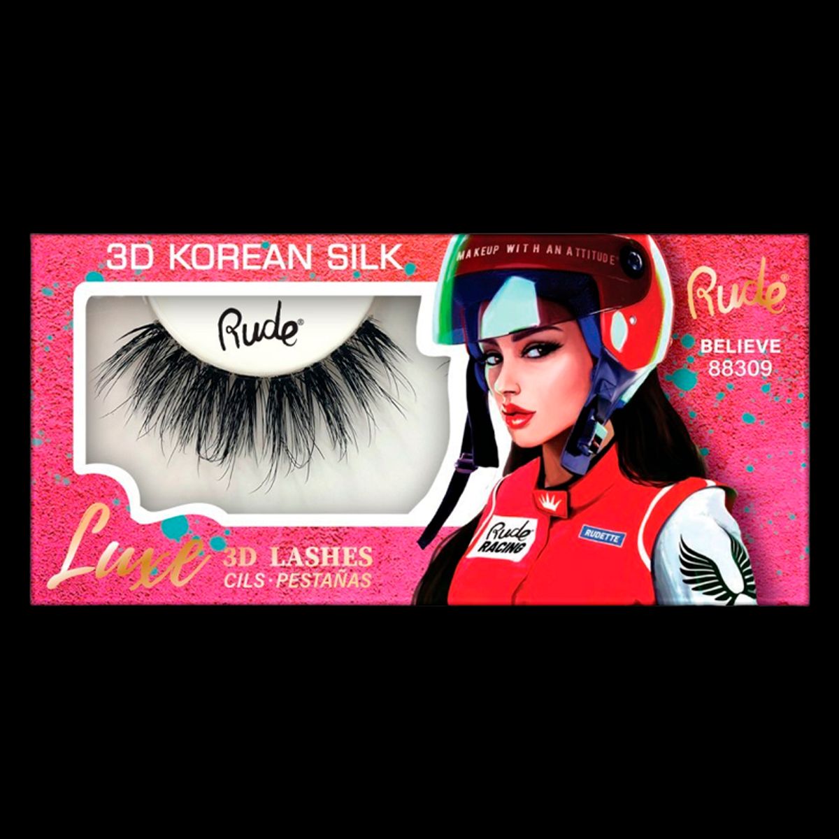 RUDE Cosmetics Luxe 3D Lashes Korean Silk Believe (1 stk)