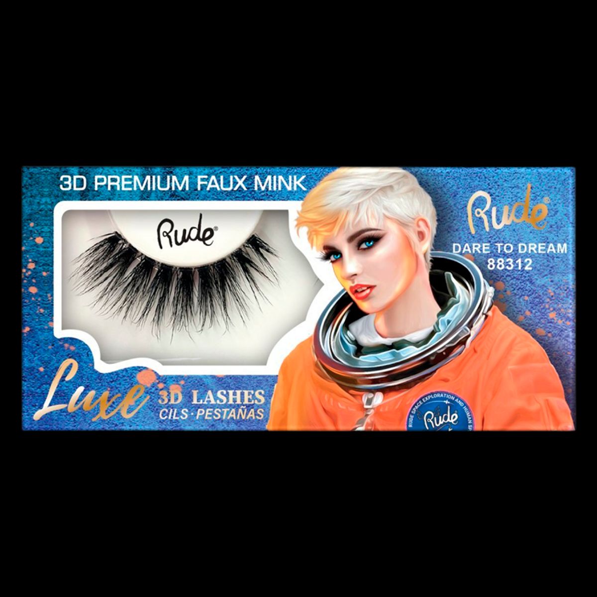 RUDE Cosmetics Luxe 3D Lashes Premium Faux Mink Dare to Dream (1 stk)