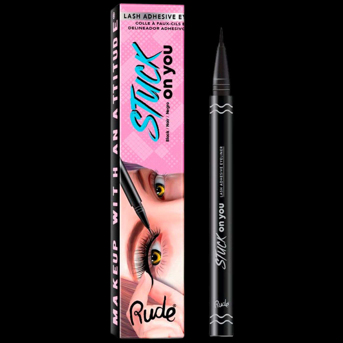 RUDE Cosmetics Stuck On You Lash Adhesive Liner Black (1 stk)