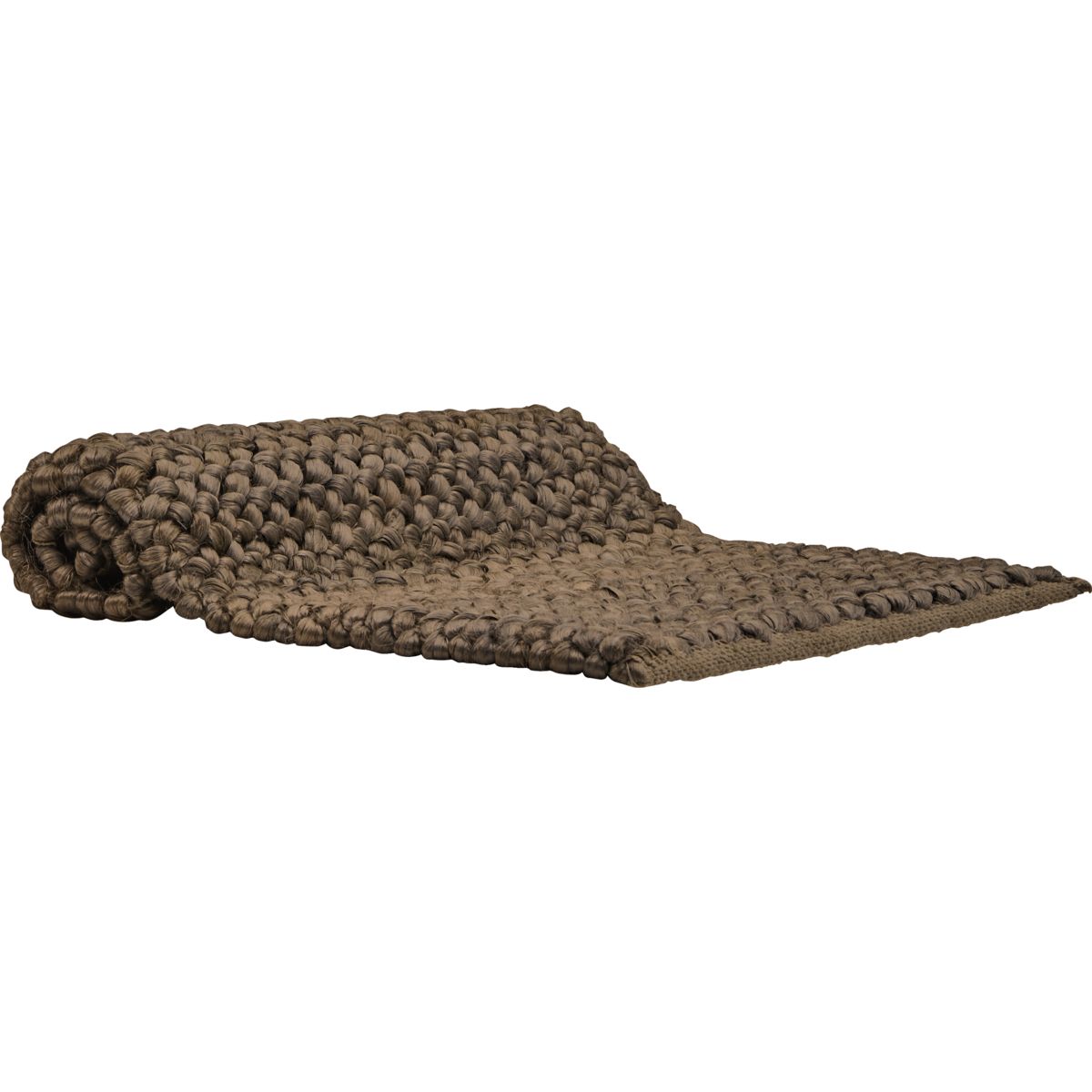 Rug, BNSigrid, Bark - Bark / Front material: Jute , Back material: Cotton / l: 90 cm, w: 60 cm