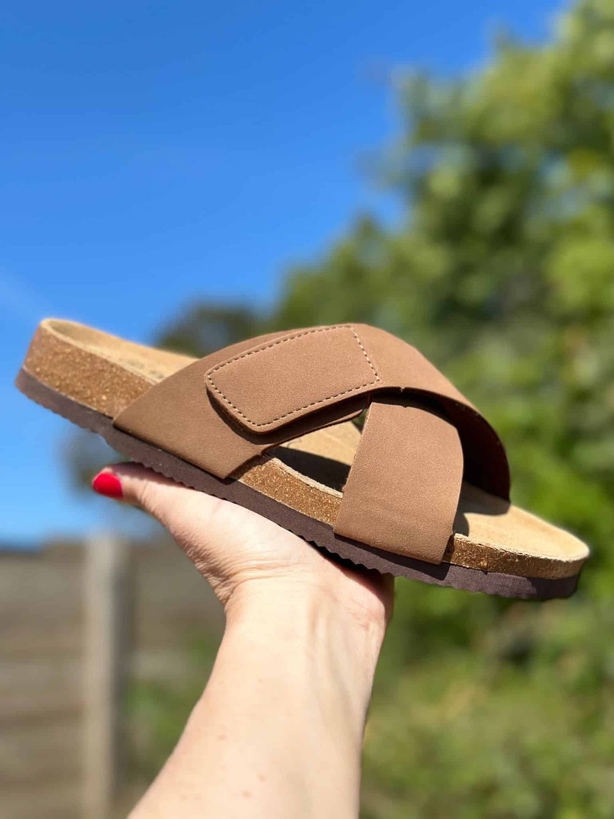 Rugged Gear Bio Sandaler med kryds | Cognac 36