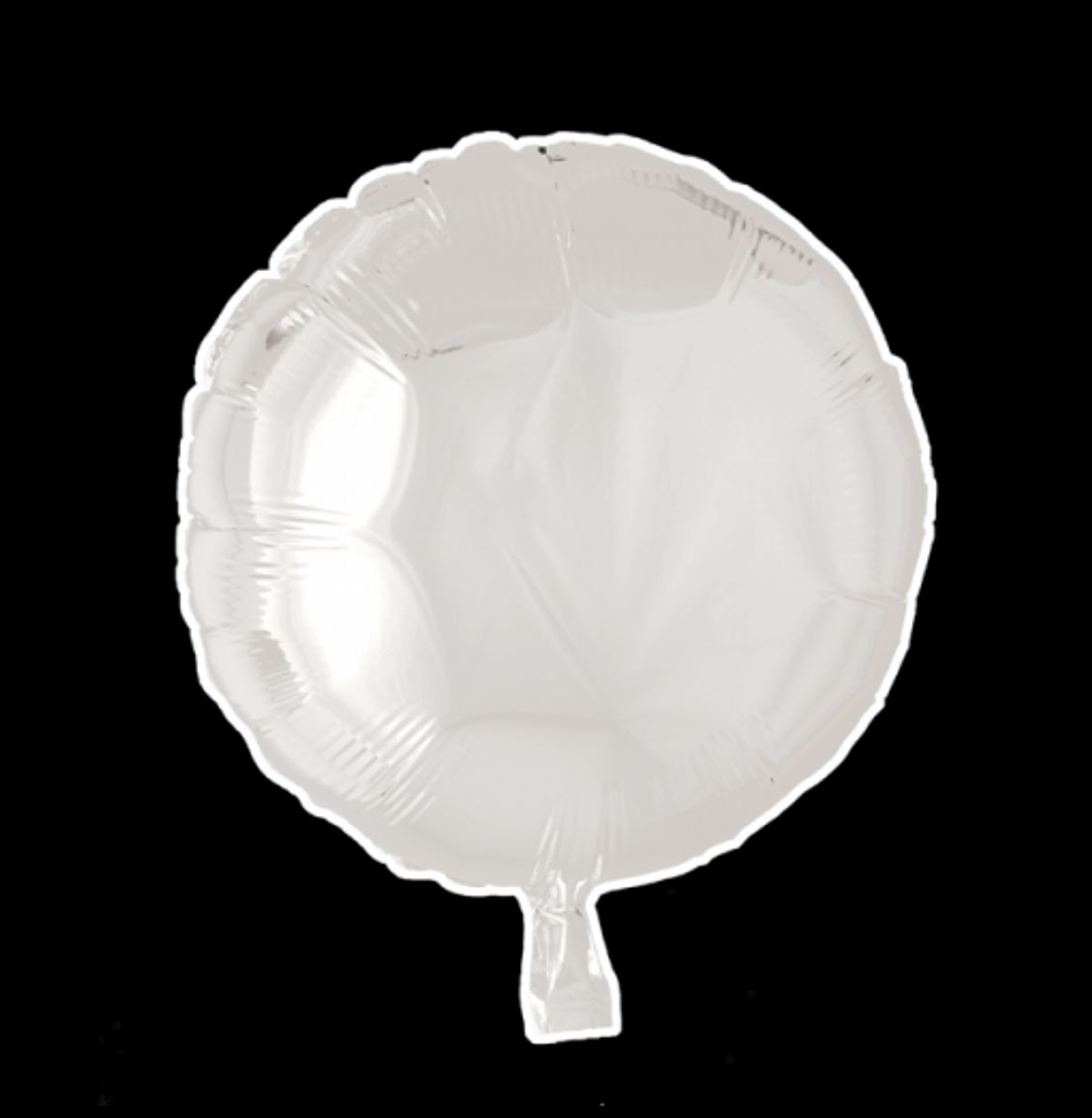 Rund 18" - Folieballon Hvid - Folieballoner