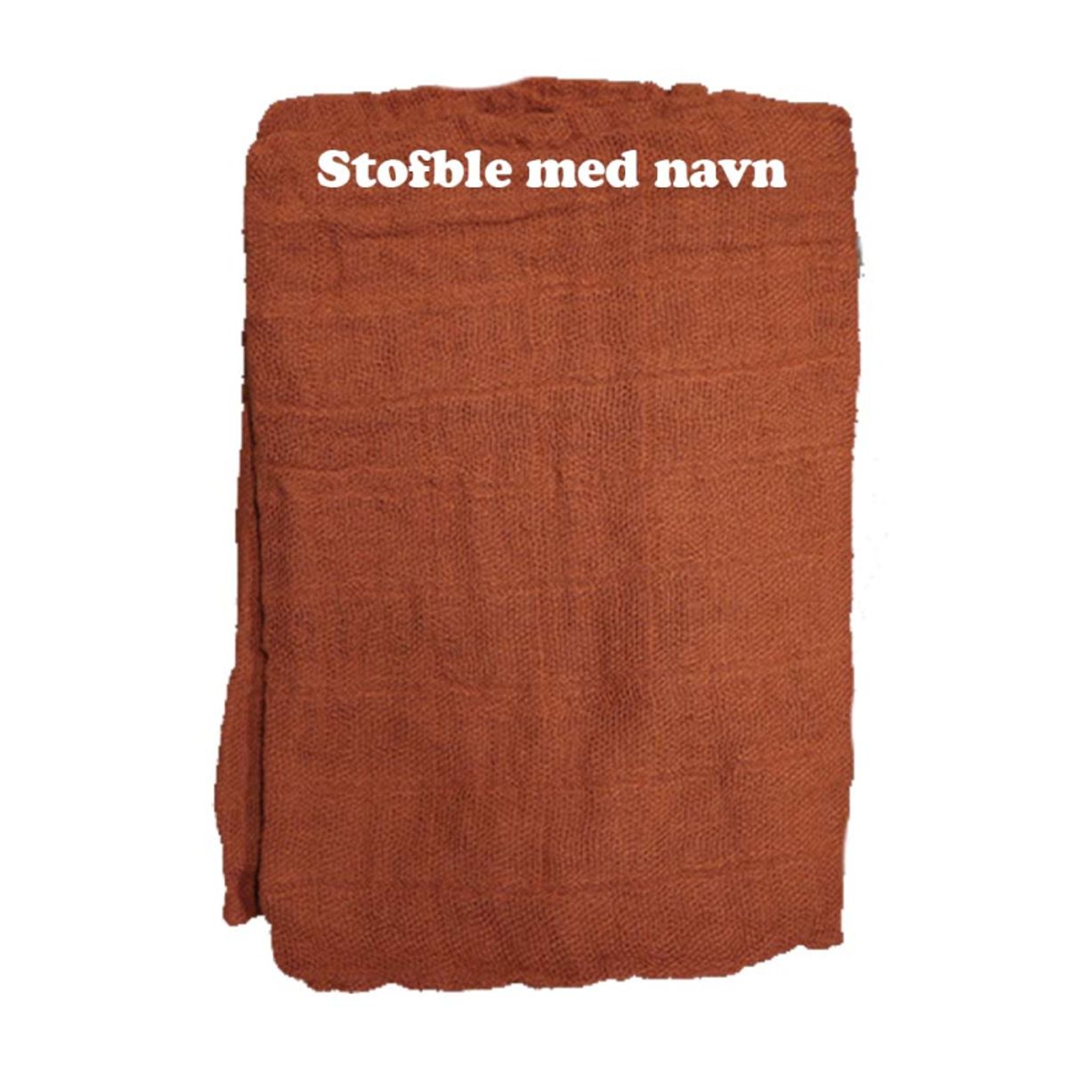 Rust stofble med navn fra Pippi 70 x 70 cm.