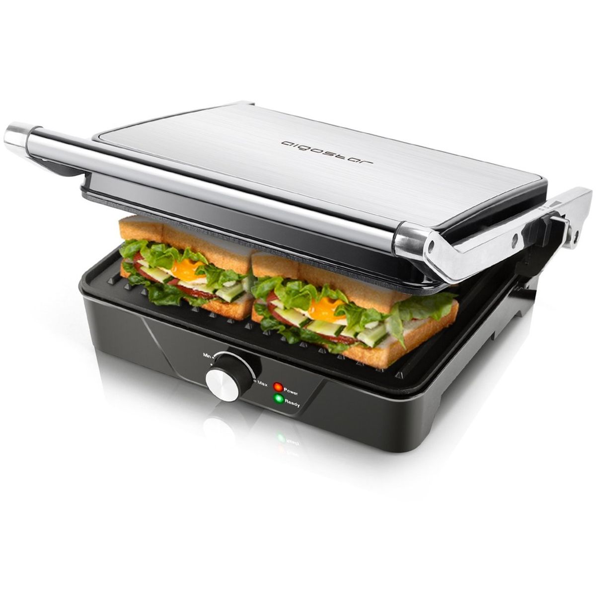 Rustfri Stål Paninimaskine - SAM 2000W Panini grill