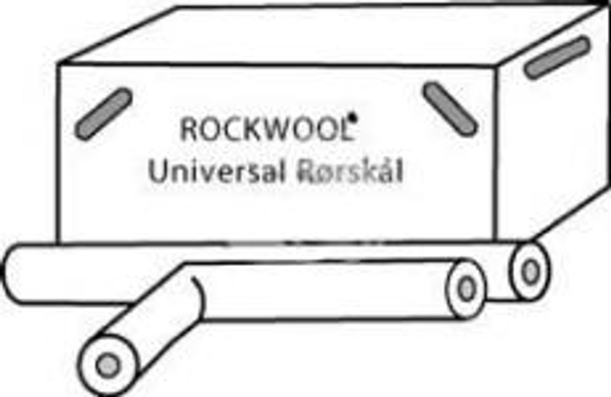 RW UNIVERSAL RØRSKÅL M/ALUTAPE 42 X 50 MM 1 METER